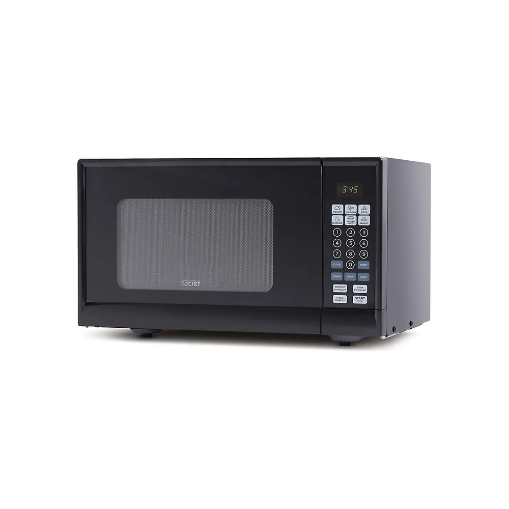 Commercial Chef CHM990B 0.9 cu.ft. Microwave Black