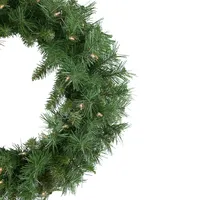 Pre-lit Chatham Pine Artificial Christmas Wreath, 24-inch