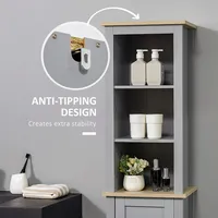 Slim Bathroom Cabinet With Adjustable Shelf
