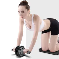 Ab Roller Wheel Kit With Knee Pad Mat Exercise Wheel Core Strength Training Home Gym Fitness Equipment for Abs Exercise
