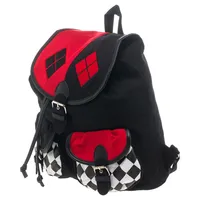 Dc Comics Harley Quinn Diamonds Checkered Backpack
