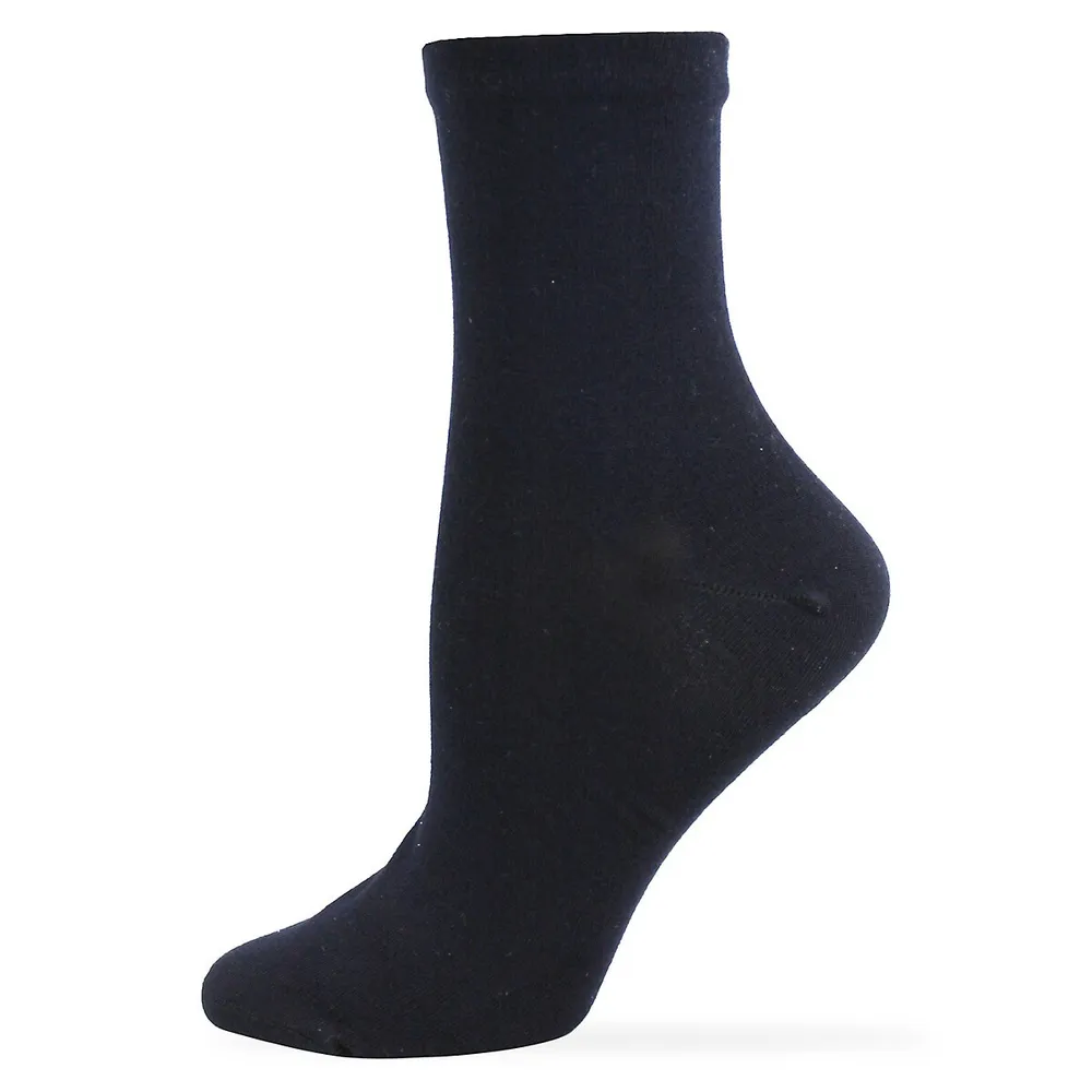 Women's Rayon From Bamboo-Blend Quarter Socks