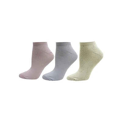 Chaussettes mi-mollet pour femme, paquet de trois paires