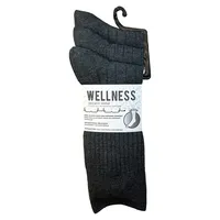 Men's 3-Pair Non-Elastic Crew Socks Pack