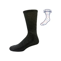 Men's 3-Pair Non-Binding Cushioned-Sole Crew Socks Pack