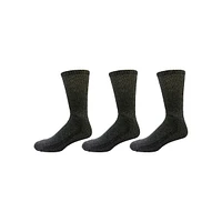 Chaussettes mi-mollet à semelle rembourrée pour homme, 3 paires