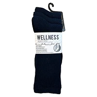 Men's 3-Pair Non-Binding Cushioned-Sole Crew Socks Pack