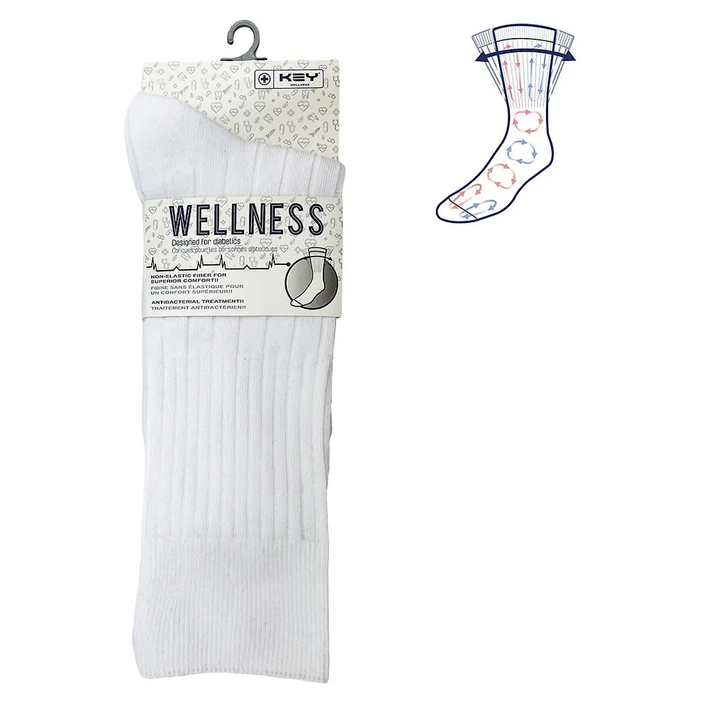 Men's Non-Elastic Crew Socks