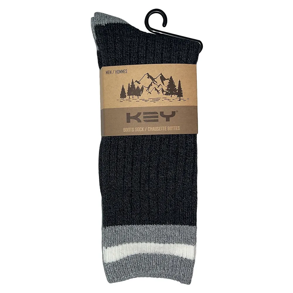 Men's Cottage Cotton-Rich Crew Boot Socks