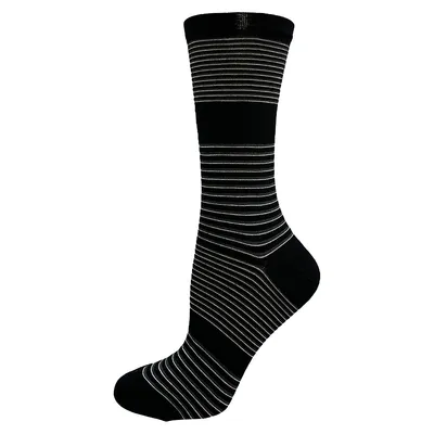 Men's Striped Rayon From Bamboo Crew Socks