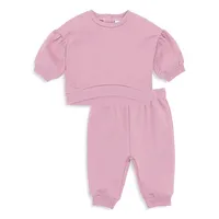 Baby Girl's 2-Piece Basic Jogger Set