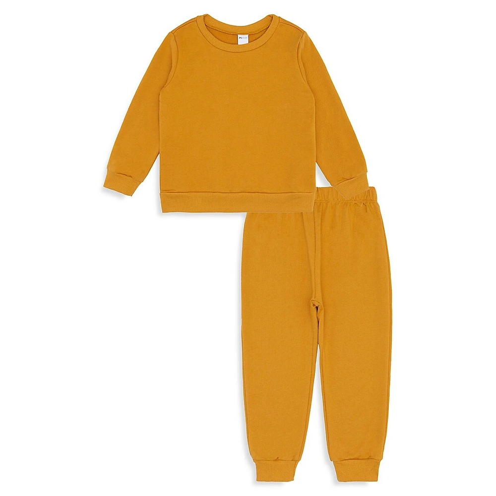 Little Boy's 2-Piece Basic Jogger Set