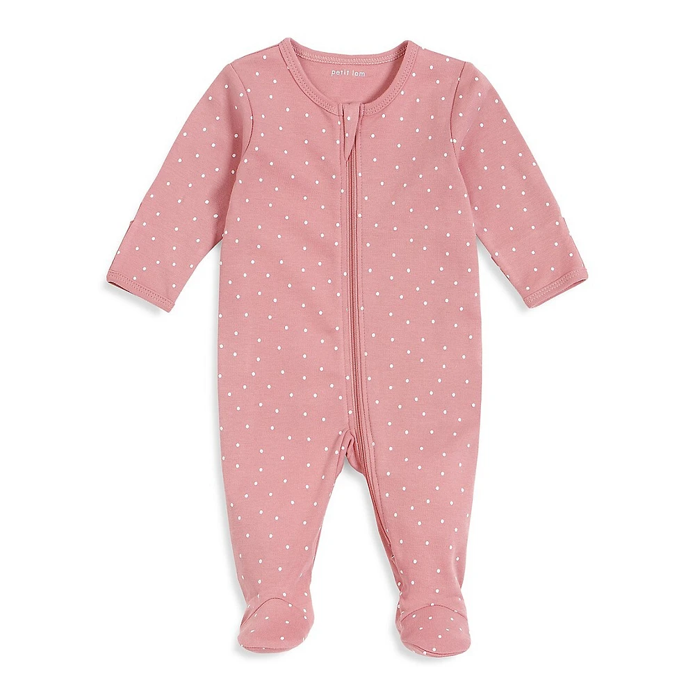 Baby's Dot-Print Footie