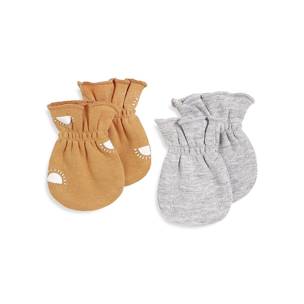 Baby's 2-Pack Cotton Mitts