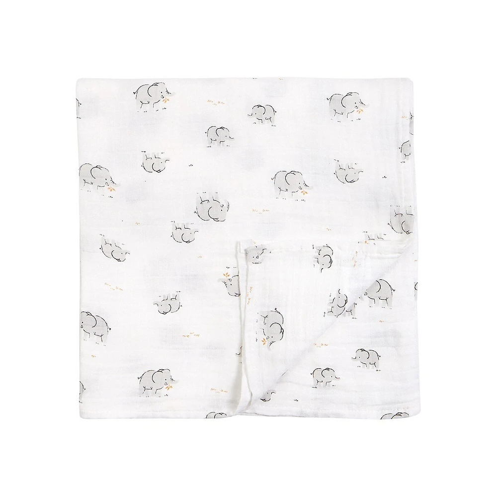 Baby's 2-Pack Printed Swaddle Blankets