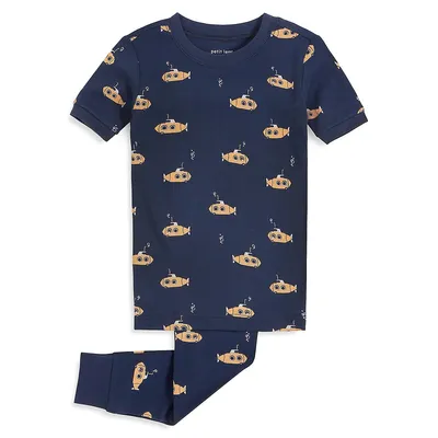 Pyjama à imprimé de sous-marins pour petit garçon