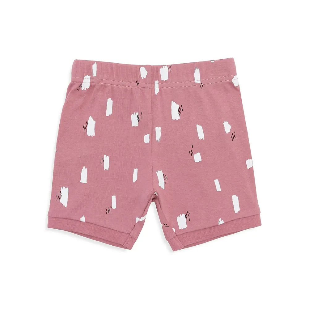 Pyjama à motif de flotteur piscine en forme licorne pour fillette, deux pièces