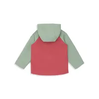 Little Boy's Colourblock Hooded Raincoat