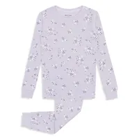 Little Girl's 2-Piece Floral Cotton Pyjama Set
