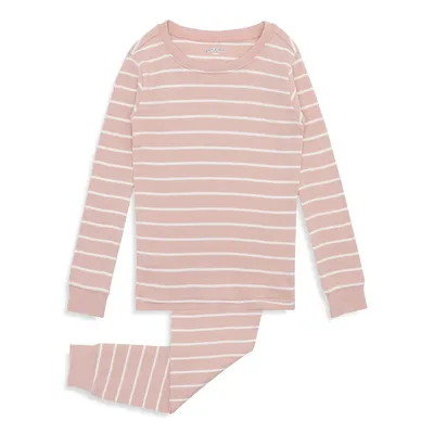 Little Girl's 2-Piece Striped Cotton Pyjama Set