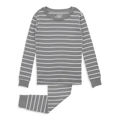 Boy's 2-Piece Striped Cotton Pyjama Set