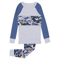 Boy's 2-Piece Camo Pyjama Set