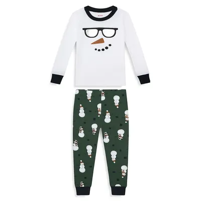 Little Boy's Snowman 2-Piece Pyjama Set