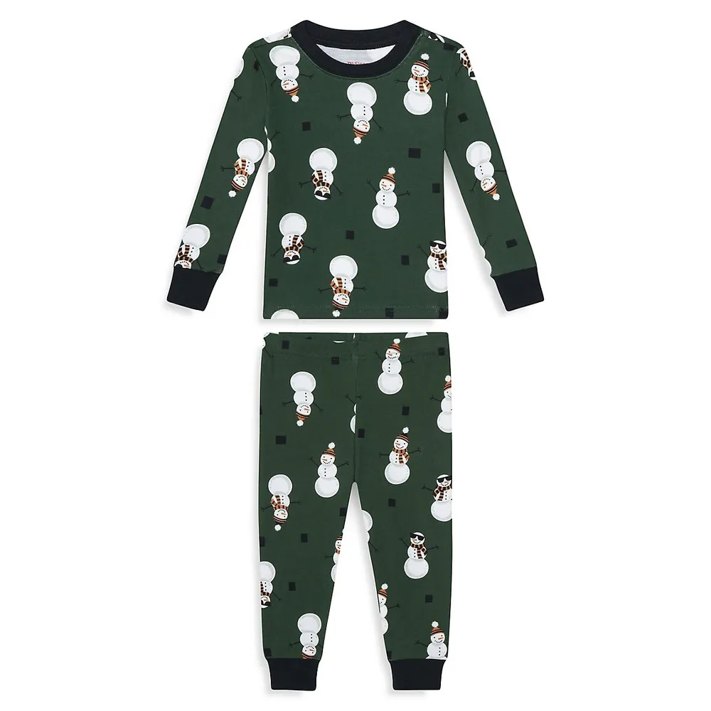 Baby Boy's Snowman 2-Piece Pyjama Set