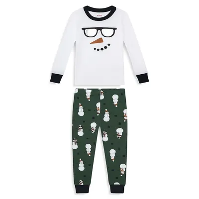 Boy's Snowman 2-Piece Pyjama Set