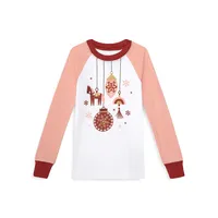 Girl's Snowflake 2-Piece Pyjama Set