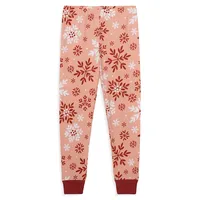 Girl's Snowflake 2-Piece Pyjama Set