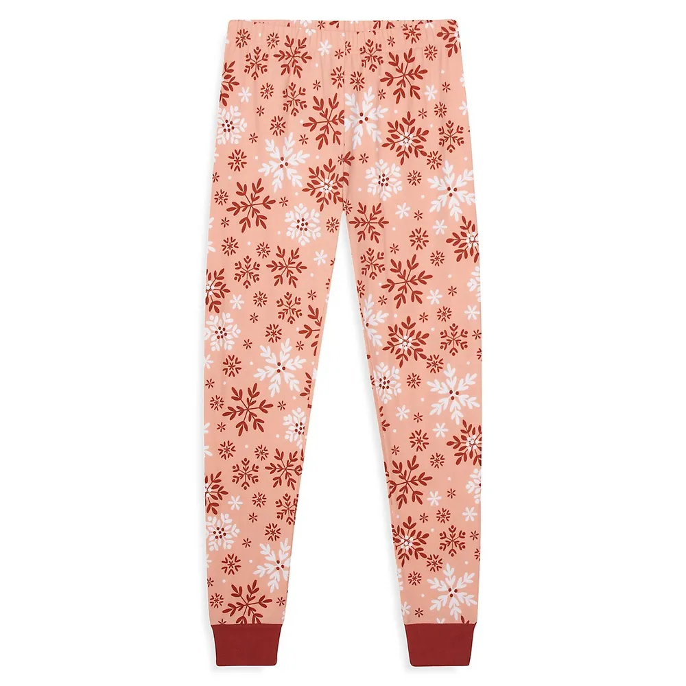 Women's 2-Piece Snowflake Pyjama Set