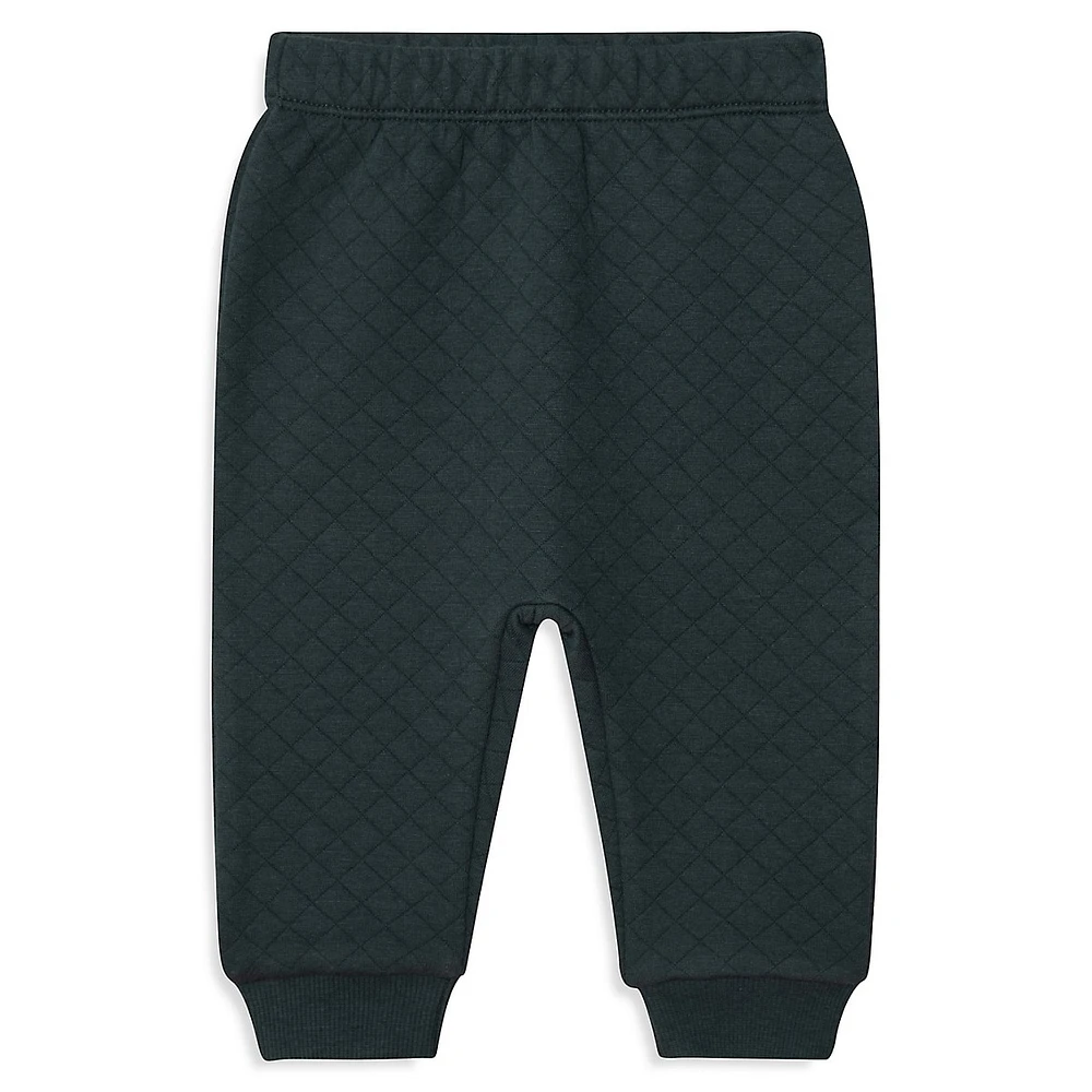 Little Boy's 2-Piece Quilted Sweatshirt & Joggers Set