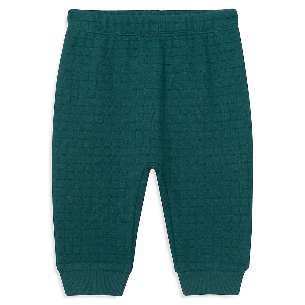 Little Boy's 2-Piece Quilted Sweatshirt & Joggers Set