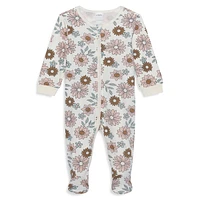 Baby Girl's 2-Pack Long-Sleeve Footed Sleepers