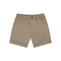 Baby Boy's 4-Piece Tropical Leaves Short-Sleeve Shirt, Chino Shorts & Socks Set
