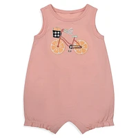 Baby Girl's 3-Piece Romper Set