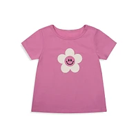 Little Girl's 3-Piece Floral-Print T-Shirt, Skirtall & Headband Set