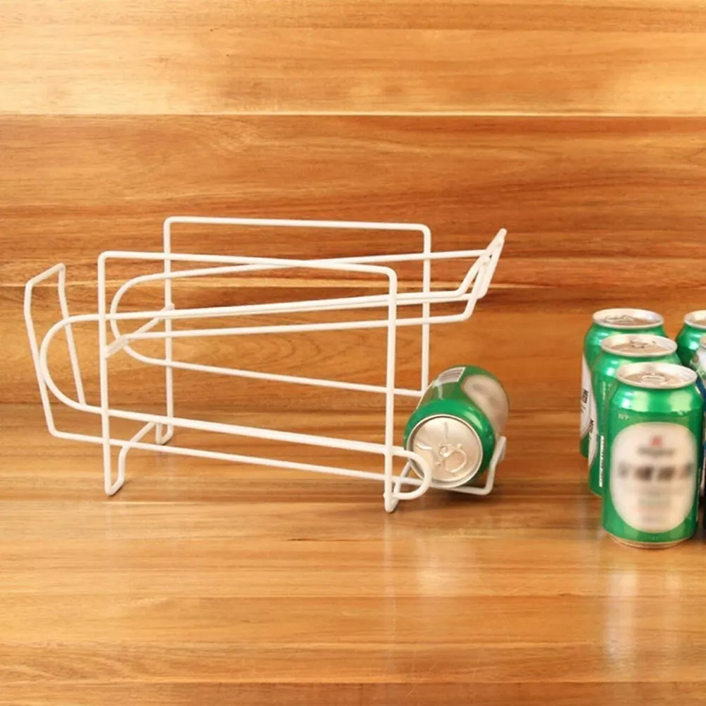 Soda Can Dispenser Storage Rack Holder Beverage Organizer For Counter Top