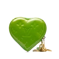Pre-loved Monogram Vernis Heart Coin Pouch