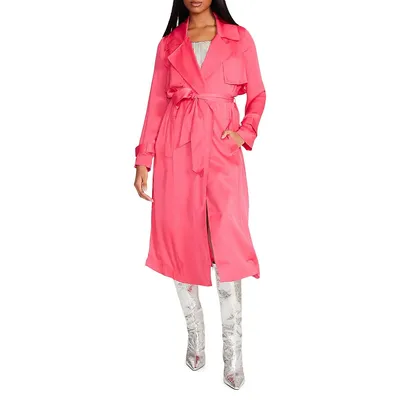 New Wave Matte Satin Trench Coat