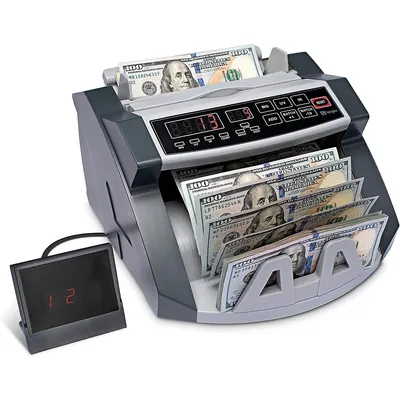 Custom Batching, Adjustable Tray, Lcd Display Automatic Money Counter