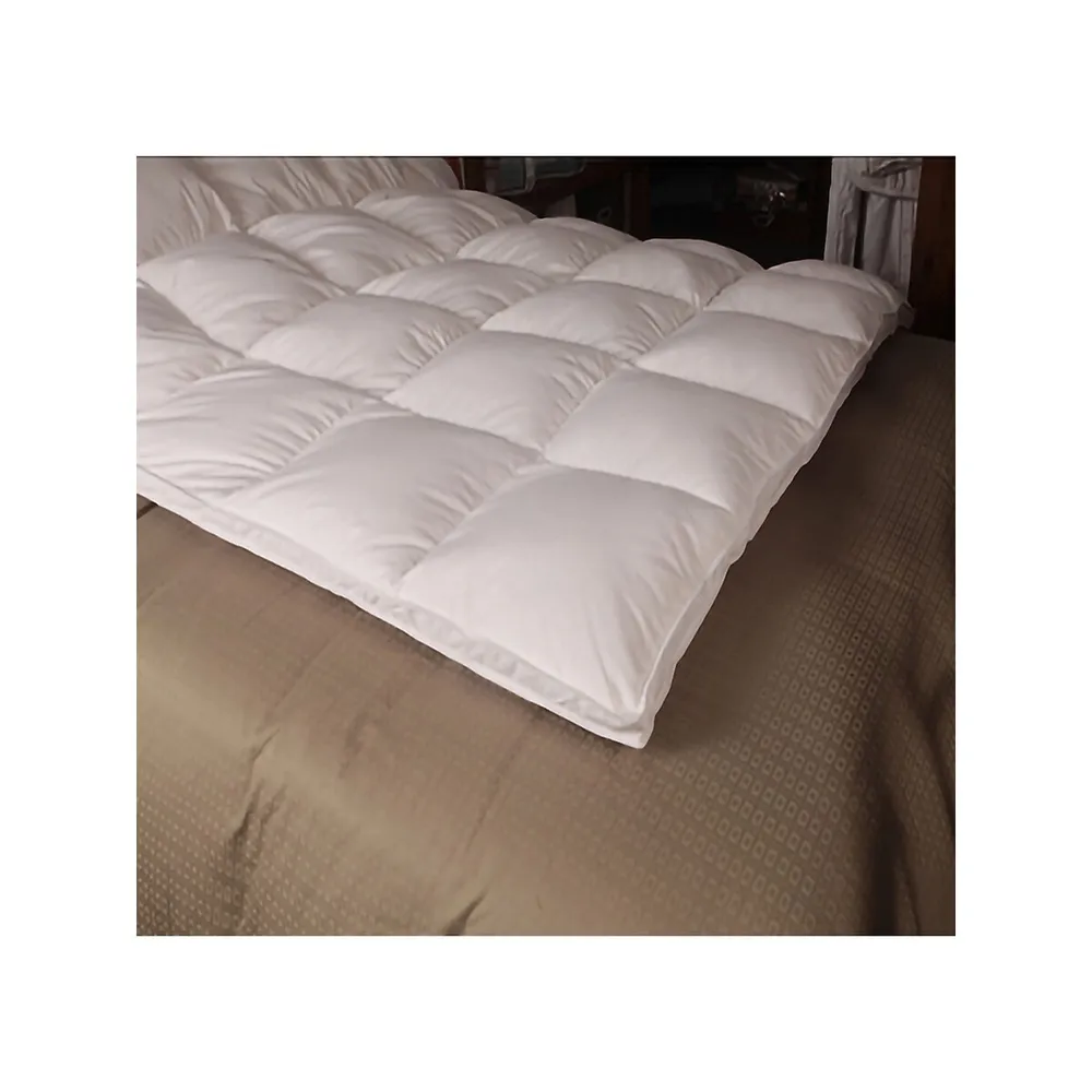 Mattress Topper 233 Thread Count White Goose Down-Top Featherbed