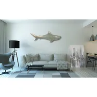 Shark Metal Wall Art 31"x11"