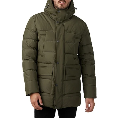 Teller Quilted Hooded Down Parka