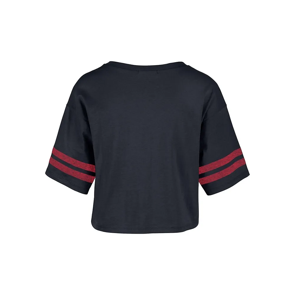 47 Brand Woman's Boston Red Sox Fanfare Sporty Crop T-Shirt