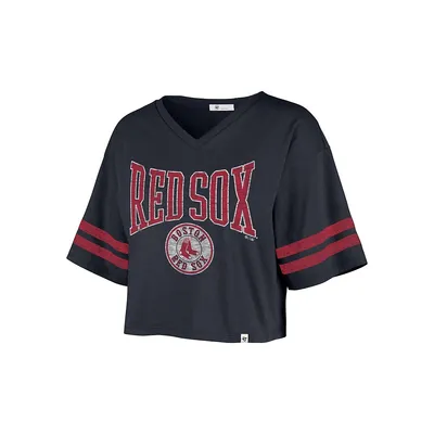 T-shirt court style sport Fanfare des Red Sox de Boston pour femme