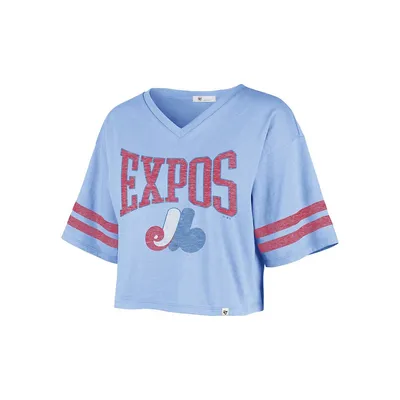 T-shirt court Fanfare Sporty des Expos de Montréal pour femme