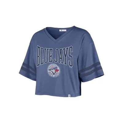 T-shirt court style sport Fanfare des Blue Jays de Toronto pour femme