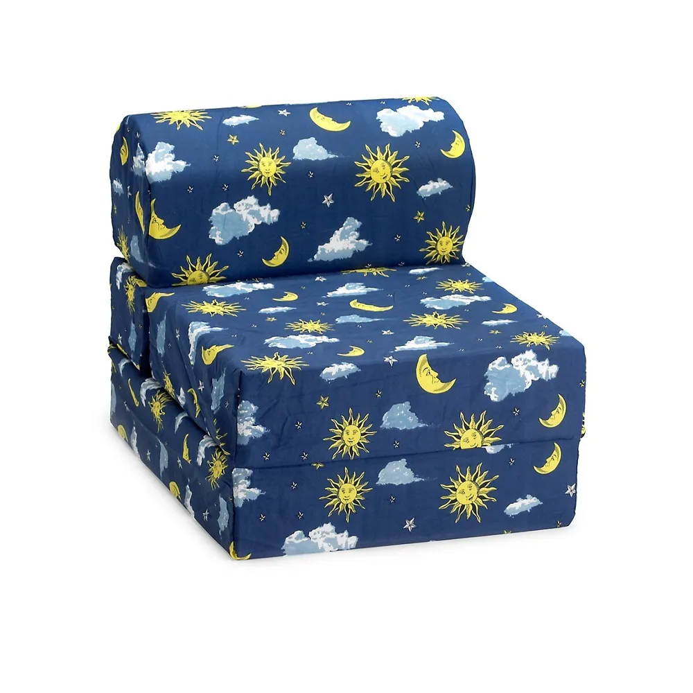 Fauteuil rabattable à motif de lune et d'étoiles